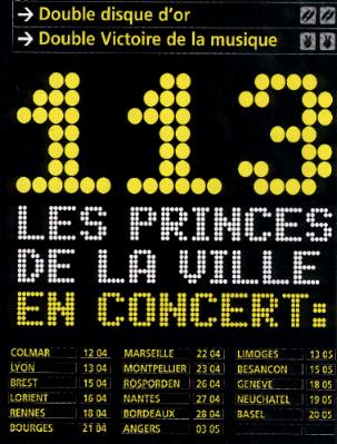 Les conerts du 113
